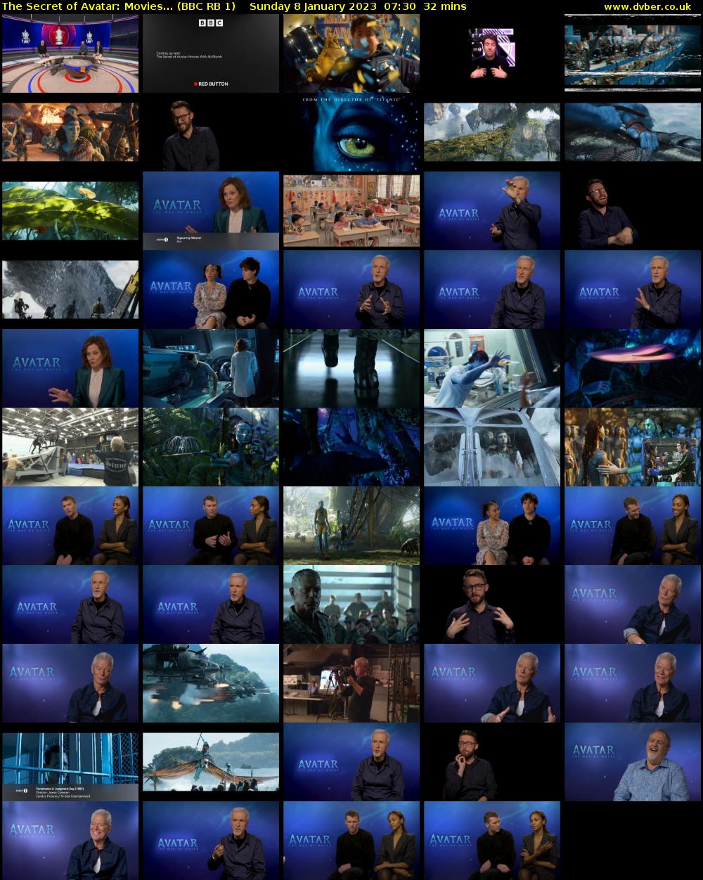 The Secret of Avatar: Movies... (BBC RB 1) Sunday 8 January 2023 07:30 - 08:02
