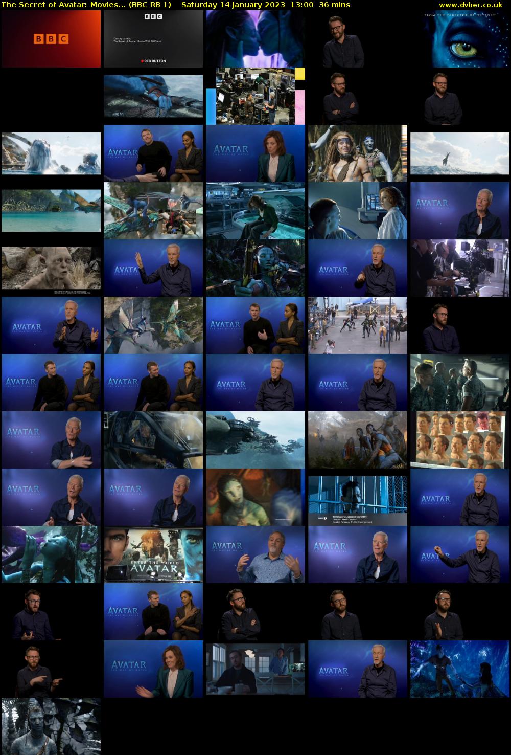 The Secret of Avatar: Movies... (BBC RB 1) Saturday 14 January 2023 13:00 - 13:36