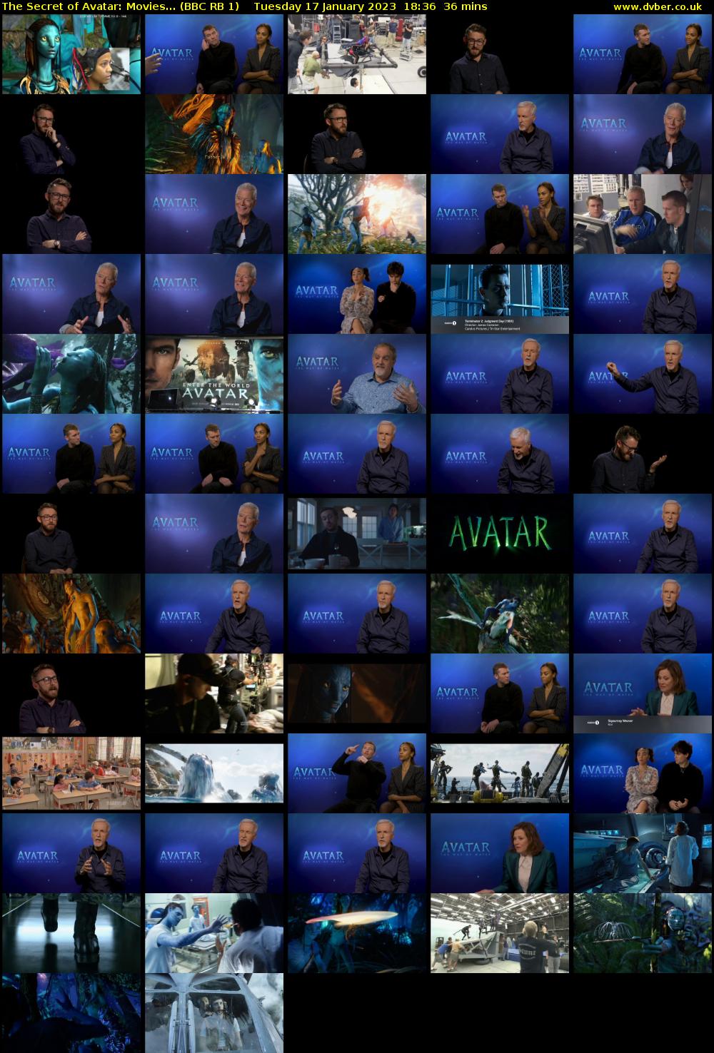 The Secret of Avatar: Movies... (BBC RB 1) Tuesday 17 January 2023 18:36 - 19:12