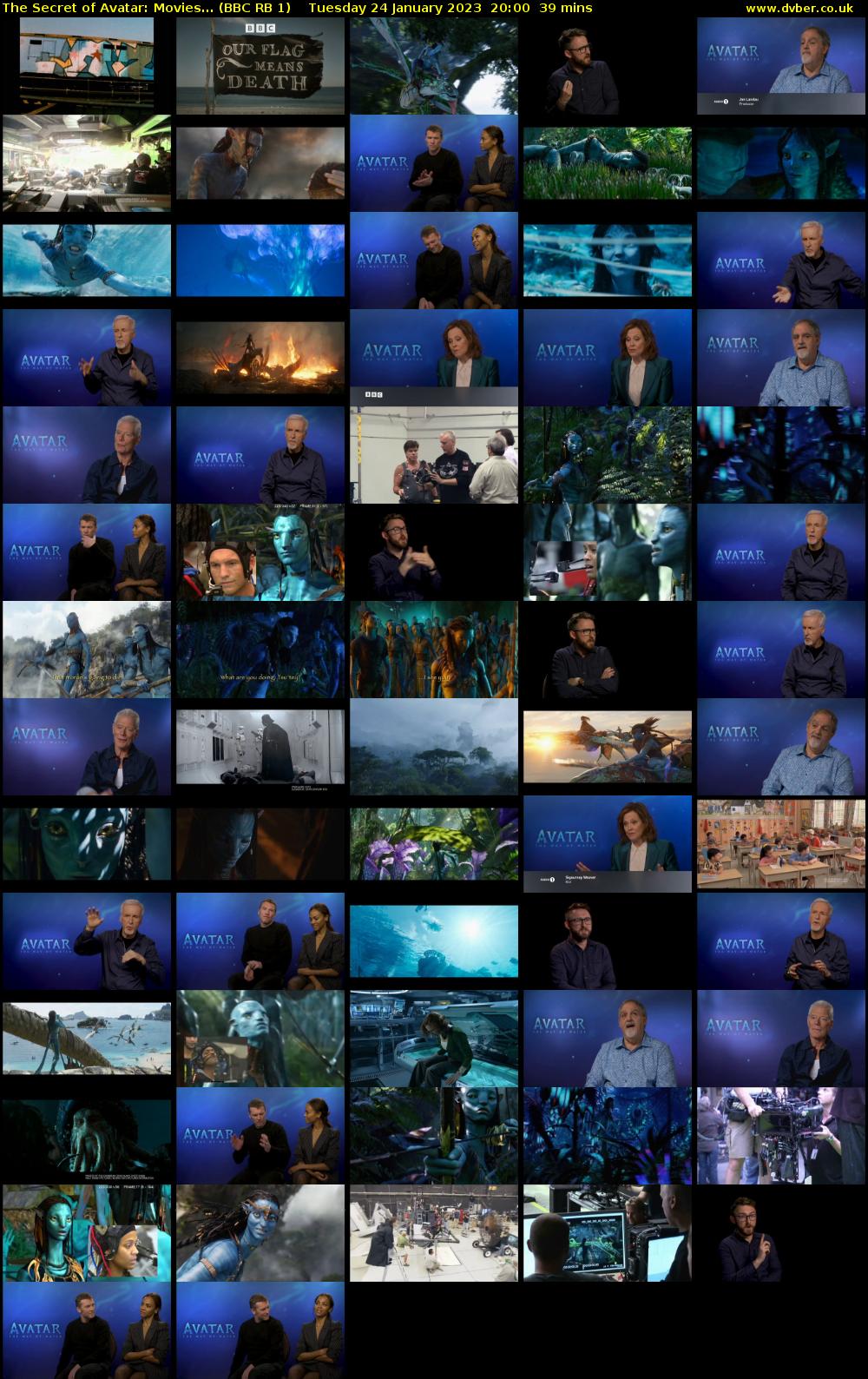 The Secret of Avatar: Movies... (BBC RB 1) Tuesday 24 January 2023 20:00 - 20:39