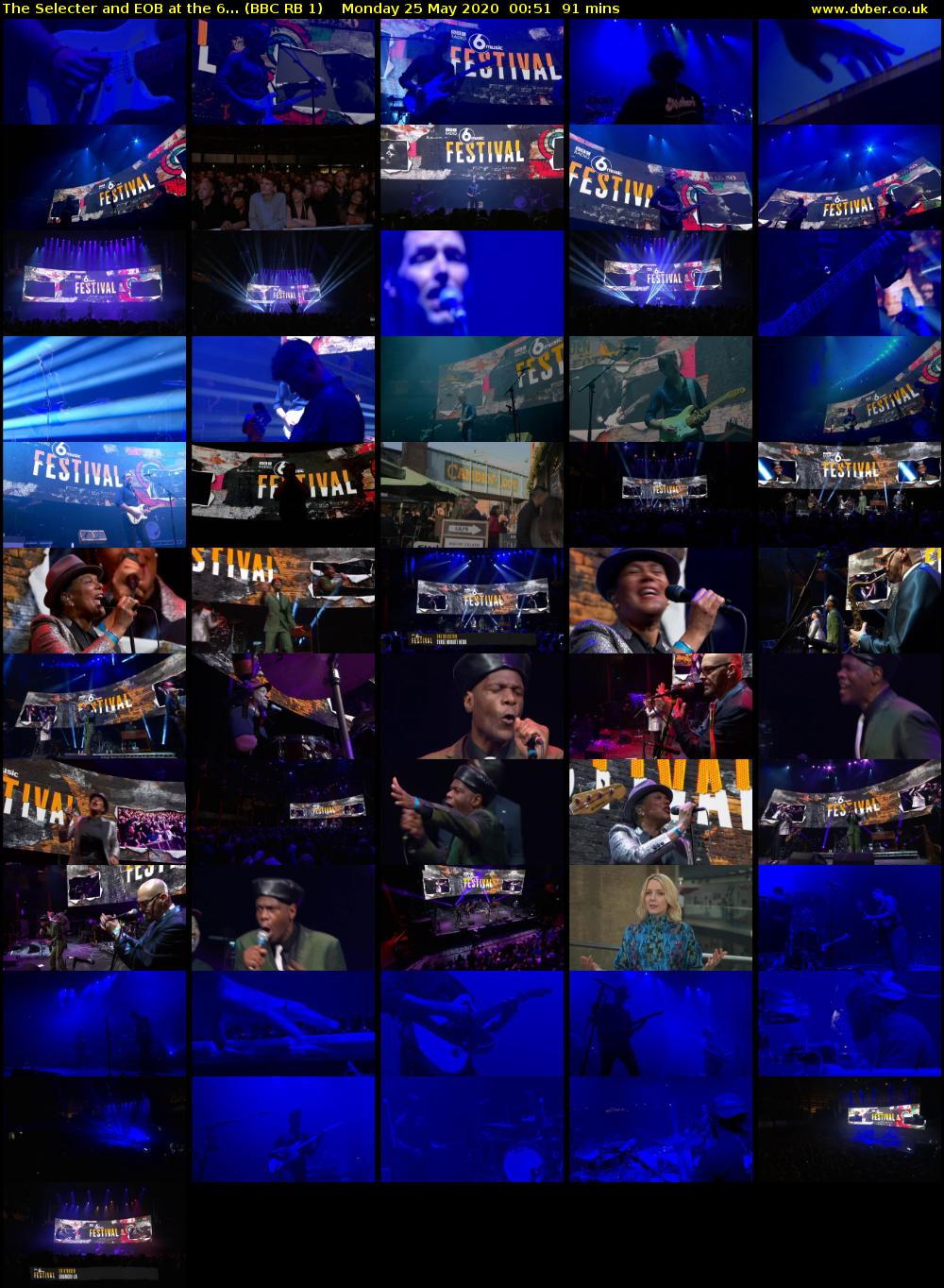 The Selecter and EOB at the 6... (BBC RB 1) Monday 25 May 2020 00:51 - 02:22