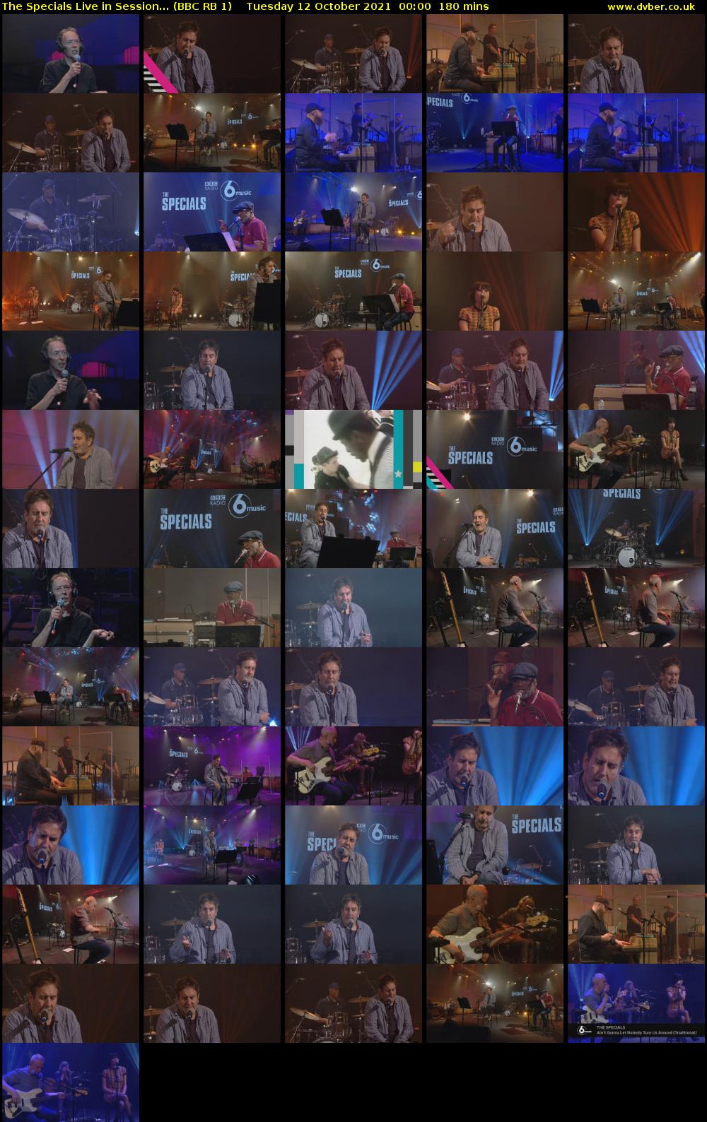 The Specials Live in Session... (BBC RB 1) Tuesday 12 October 2021 00:00 - 03:00