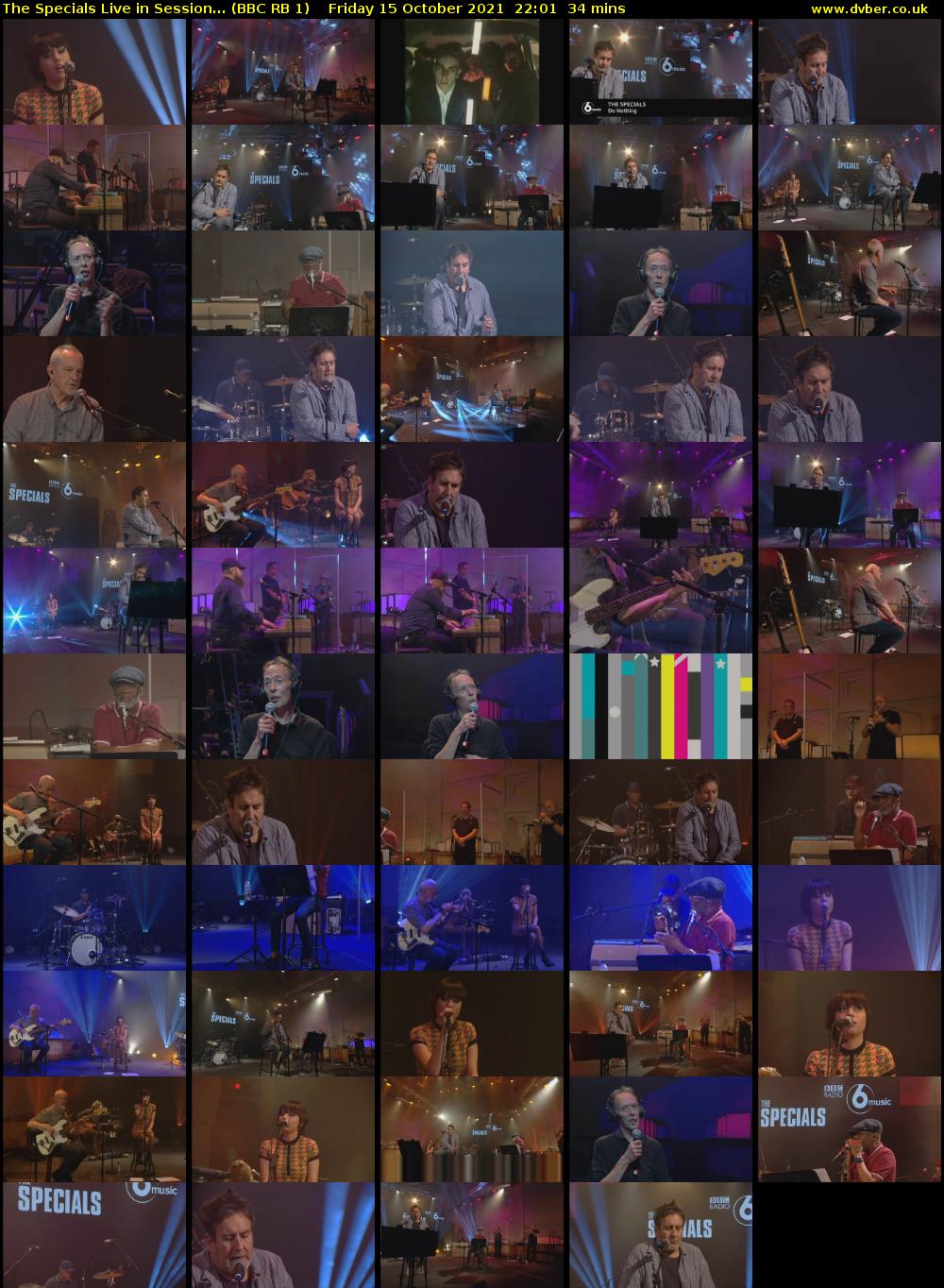 The Specials Live in Session... (BBC RB 1) Friday 15 October 2021 22:01 - 22:35