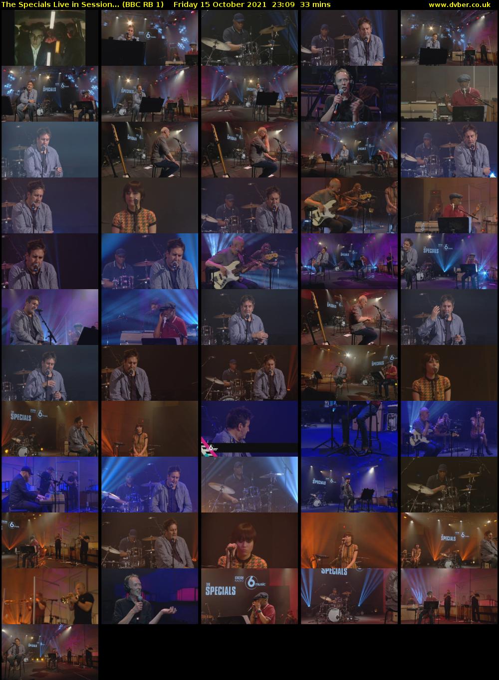 The Specials Live in Session... (BBC RB 1) Friday 15 October 2021 23:09 - 23:42