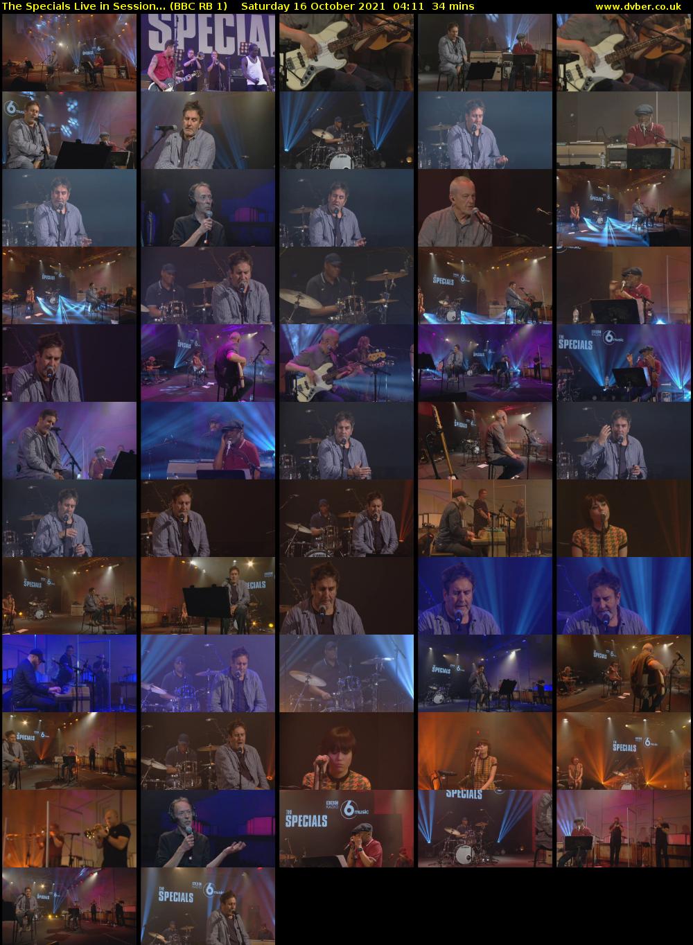The Specials Live in Session... (BBC RB 1) Saturday 16 October 2021 04:11 - 04:45