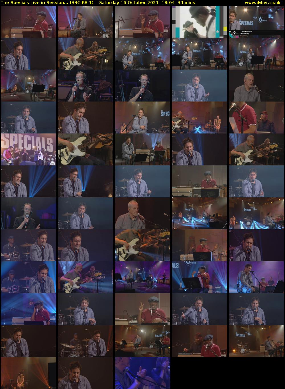 The Specials Live in Session... (BBC RB 1) Saturday 16 October 2021 18:04 - 18:38