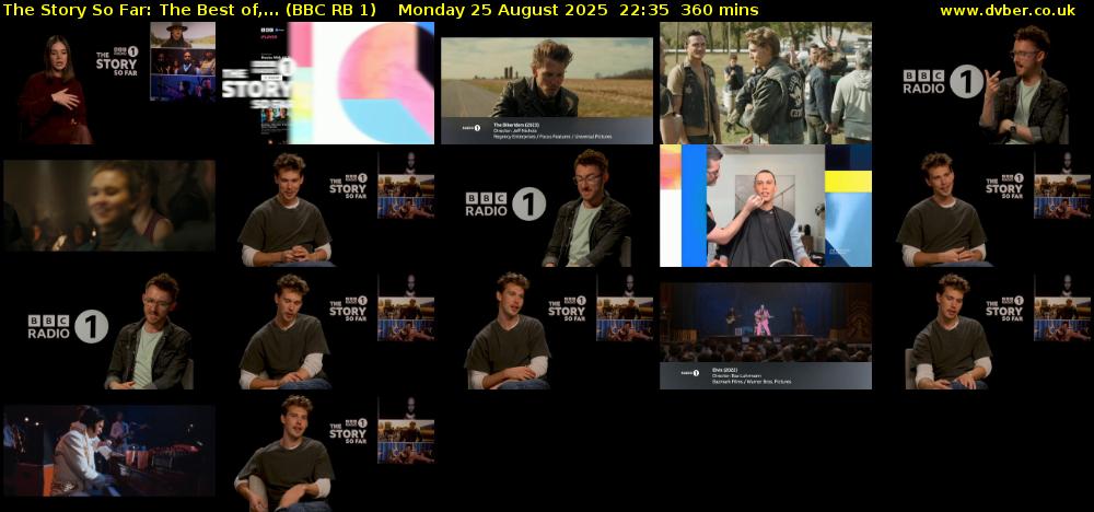 The Story So Far: The Best Of,... (BBC RB 1) Monday 25 August 2025 22:35 - 04:35