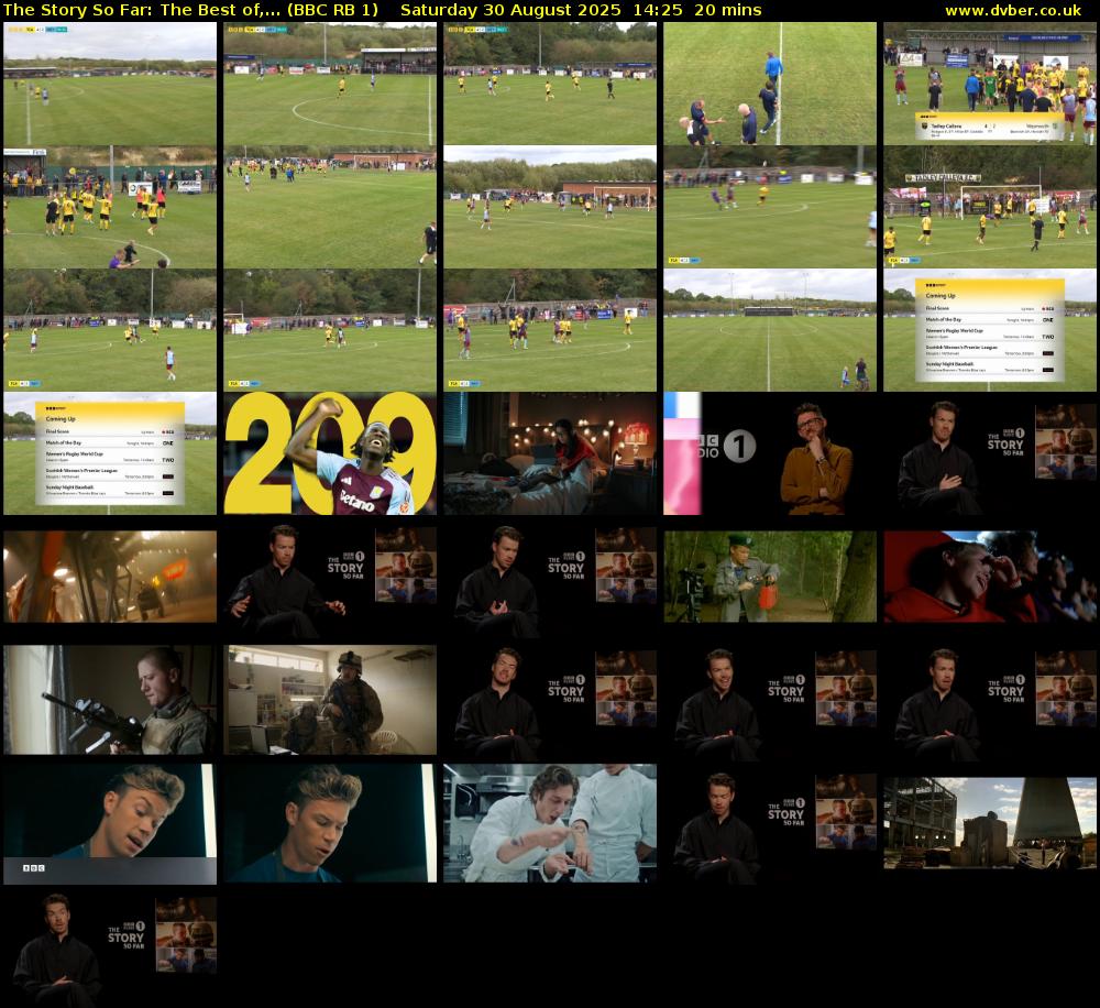 The Story So Far: The Best Of,... (BBC RB 1) Saturday 30 August 2025 14:25 - 14:45