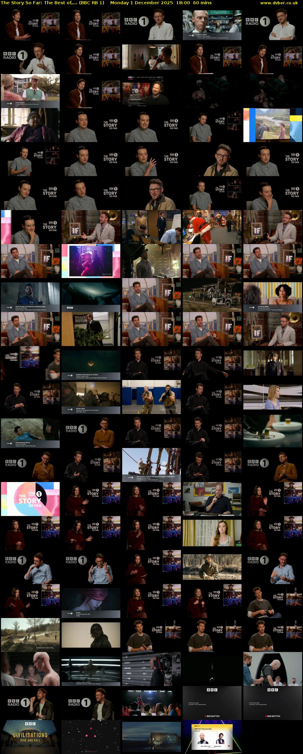 The Story So Far: The Best Of,... (BBC RB 1) Monday 1 December 2025 18:00 - 19:00