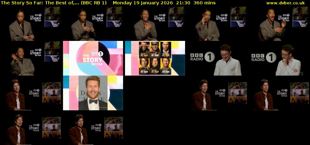 The Story So Far: The Best Of,... (BBC RB 1) Monday 19 January 2026 21:30 - 03:30