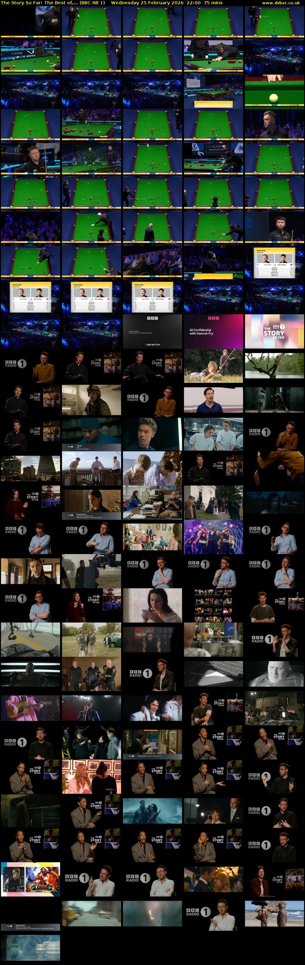 The Story So Far: The Best Of,... (BBC RB 1) Wednesday 25 February 2026 22:00 - 23:15