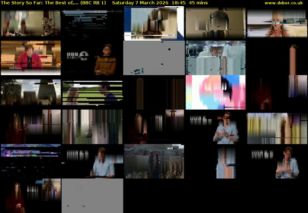 The Story So Far: The Best Of,... (BBC RB 1) Saturday 7 March 2026 18:45 - 19:30