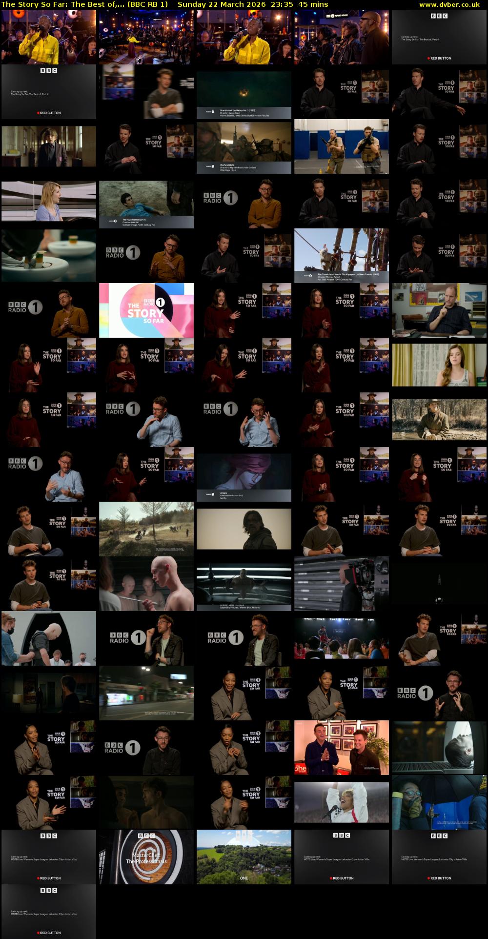 The Story So Far: The Best Of,... (BBC RB 1) Sunday 22 March 2026 23:35 - 00:20