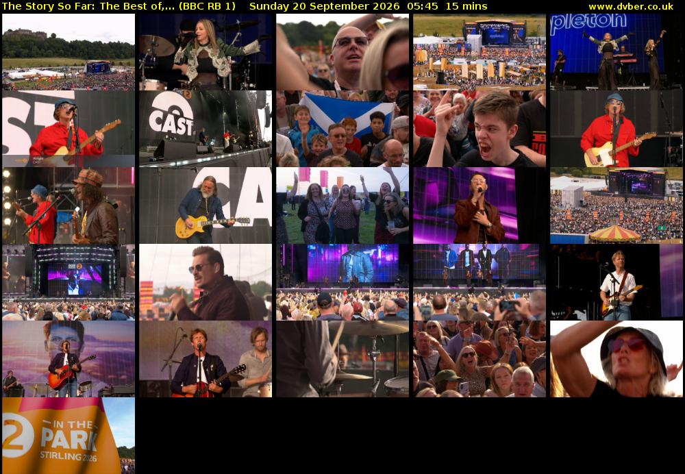 The Story So Far: The Best Of,... (BBC RB 1) Sunday 20 September 2026 05:45 - 06:00