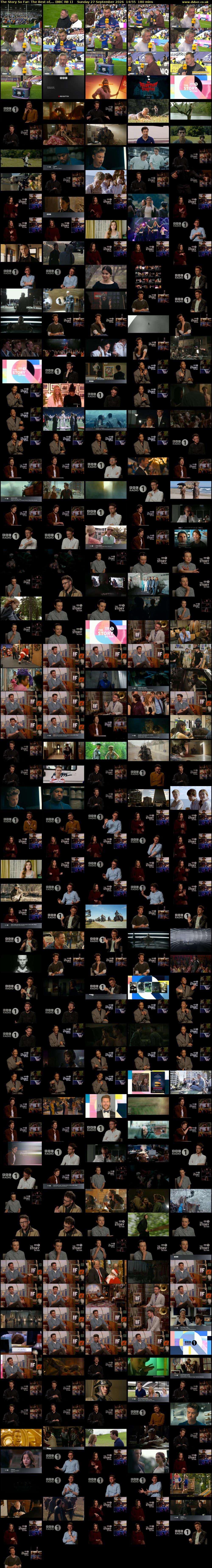 The Story So Far: The Best Of,... (BBC RB 1) Sunday 27 September 2026 14:55 - 17:55