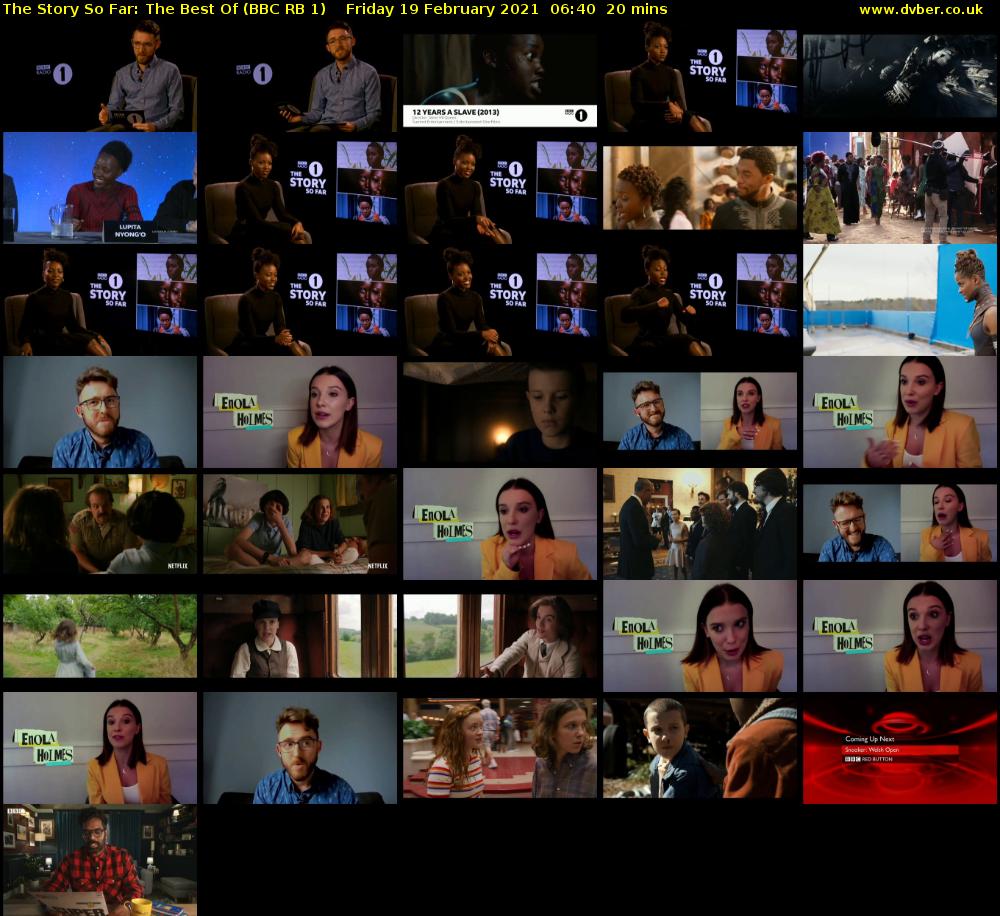 The Story So Far: The Best Of (BBC RB 1) Friday 19 February 2021 06:40 - 07:00
