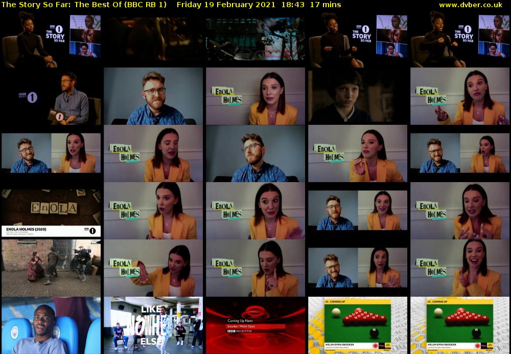 The Story So Far: The Best Of (BBC RB 1) Friday 19 February 2021 18:43 - 19:00