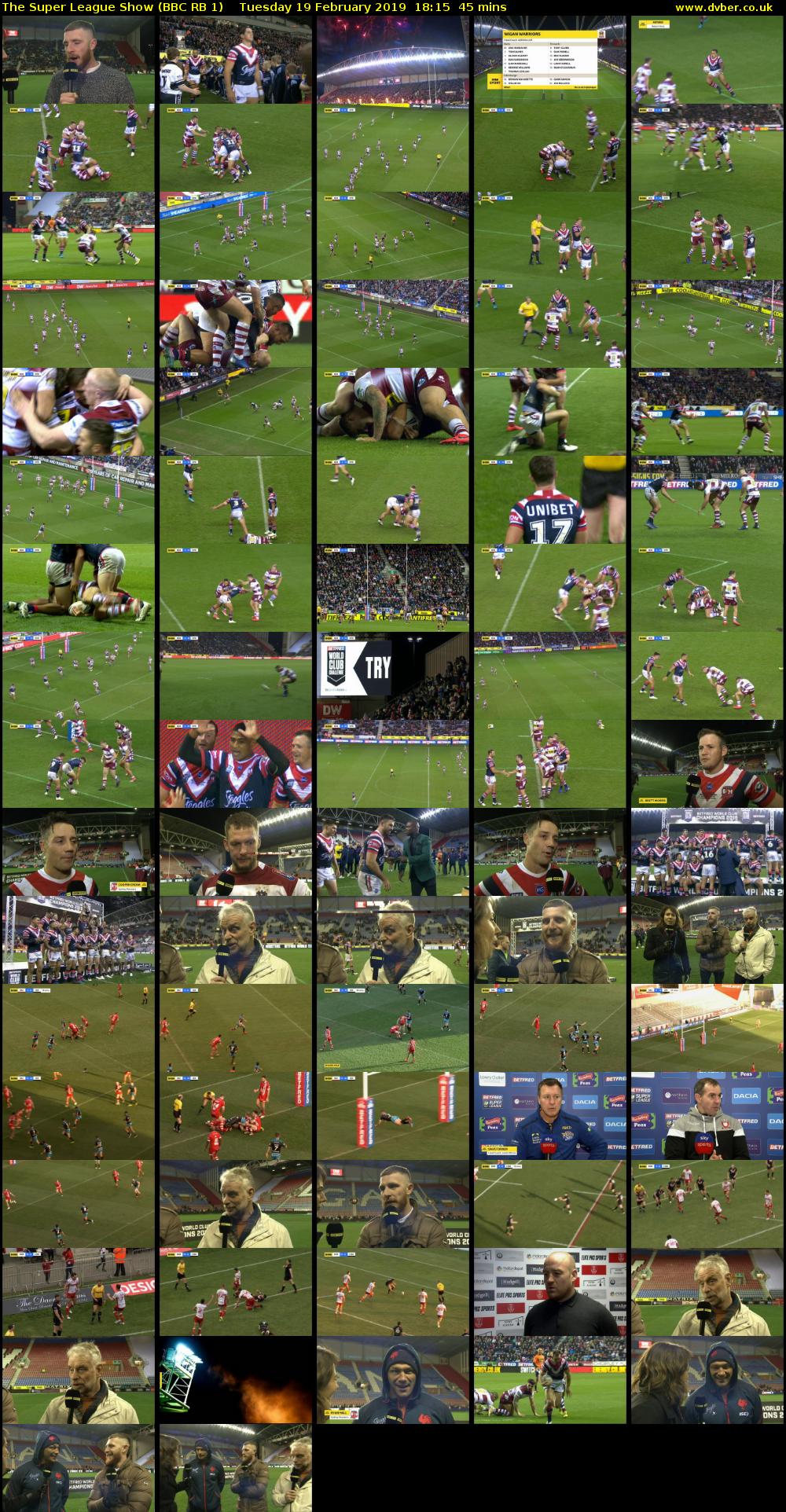 The Super League Show (BBC RB 1) Tuesday 19 February 2019 18:15 - 19:00