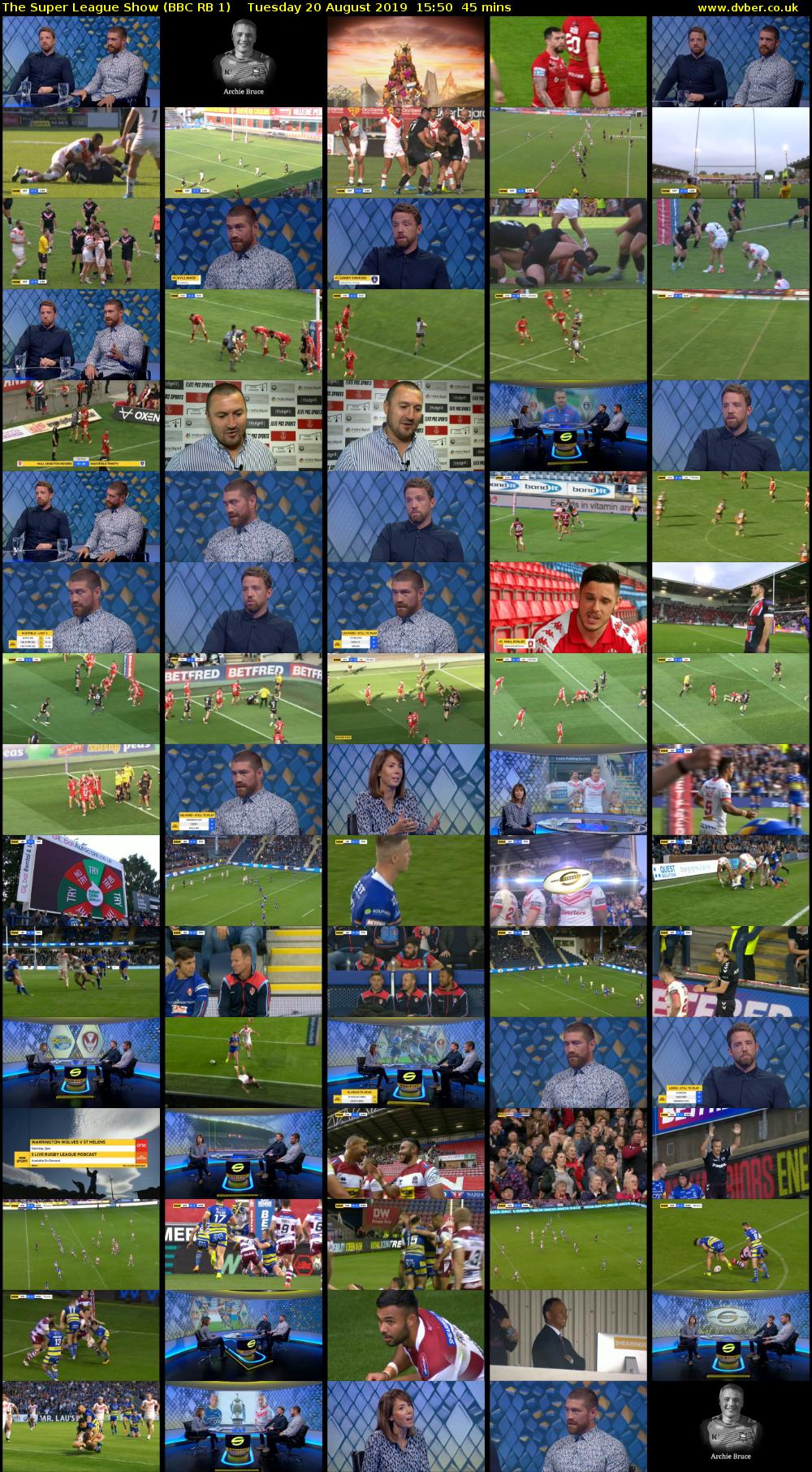 The Super League Show (BBC RB 1) Tuesday 20 August 2019 15:50 - 16:35