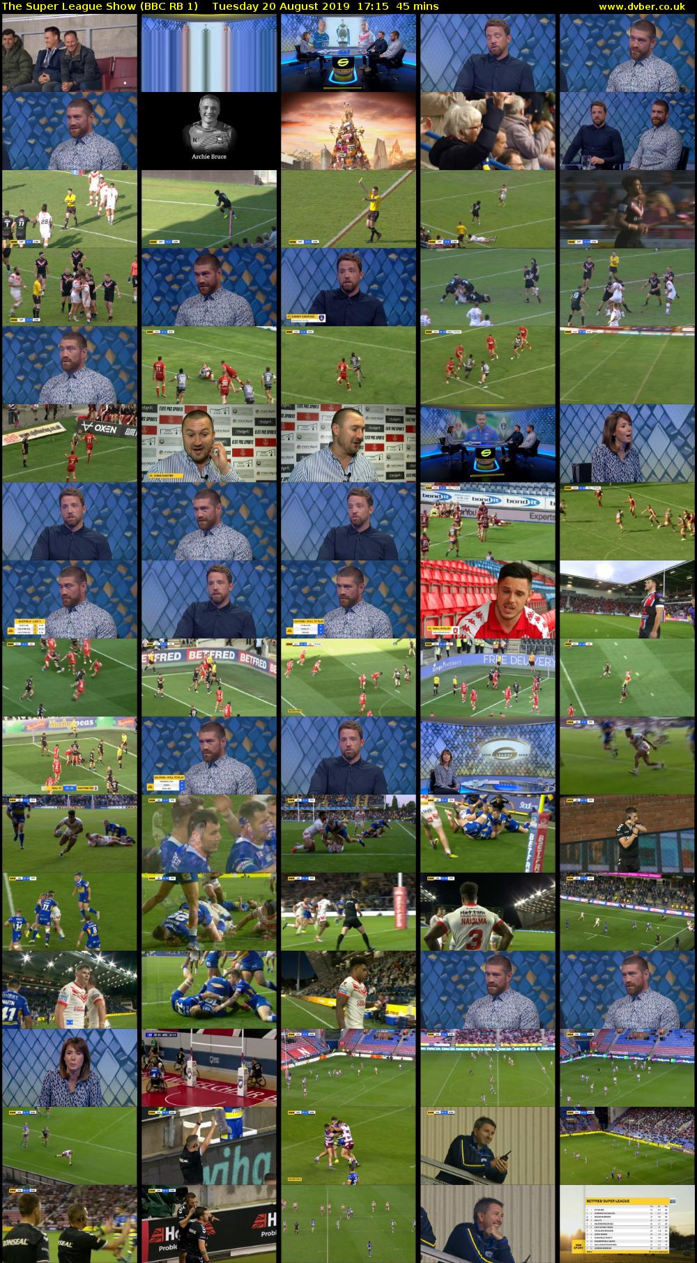 The Super League Show (BBC RB 1) Tuesday 20 August 2019 17:15 - 18:00