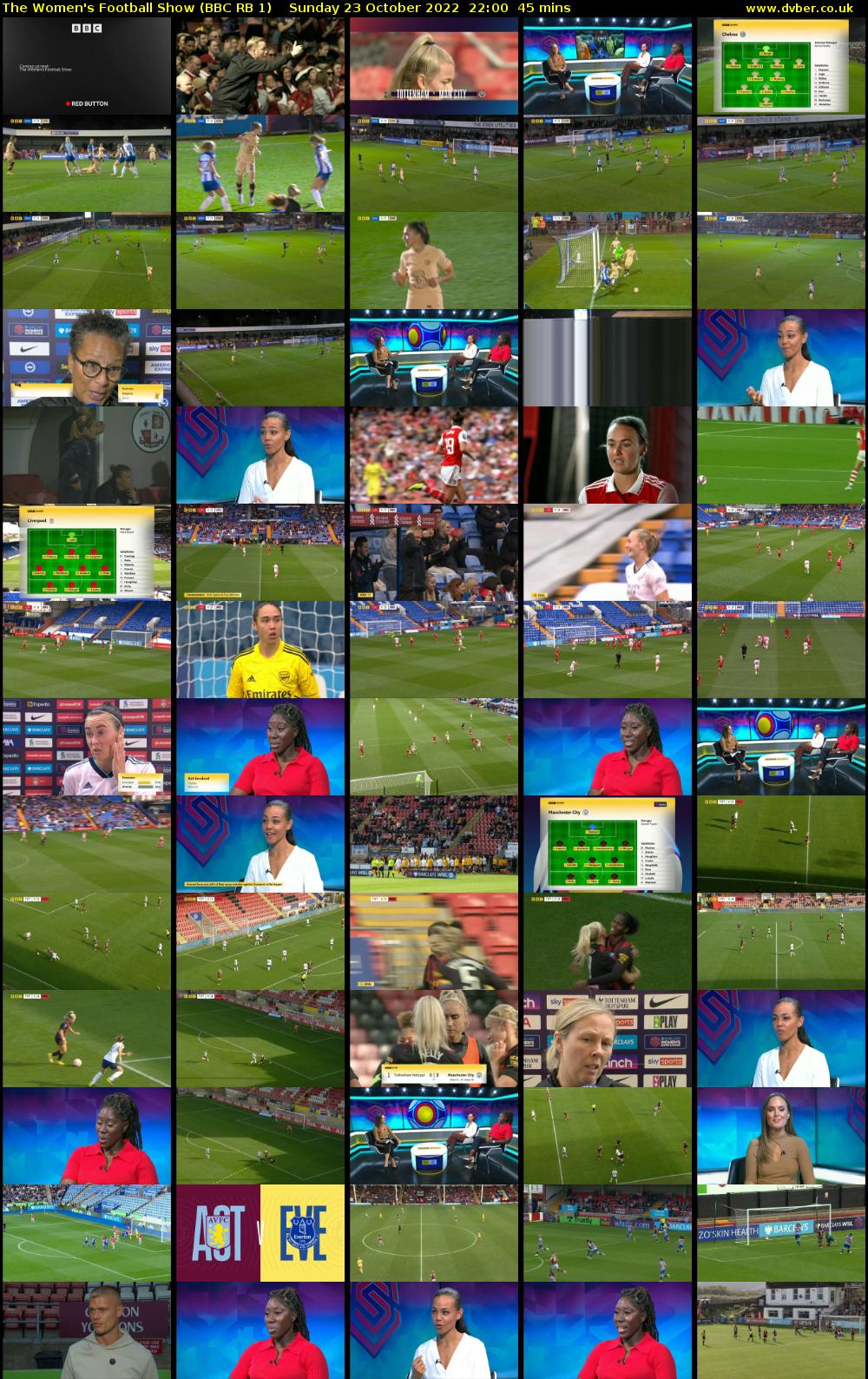 The Women's Football Show (BBC RB 1) Sunday 23 October 2022 22:00 - 22:45