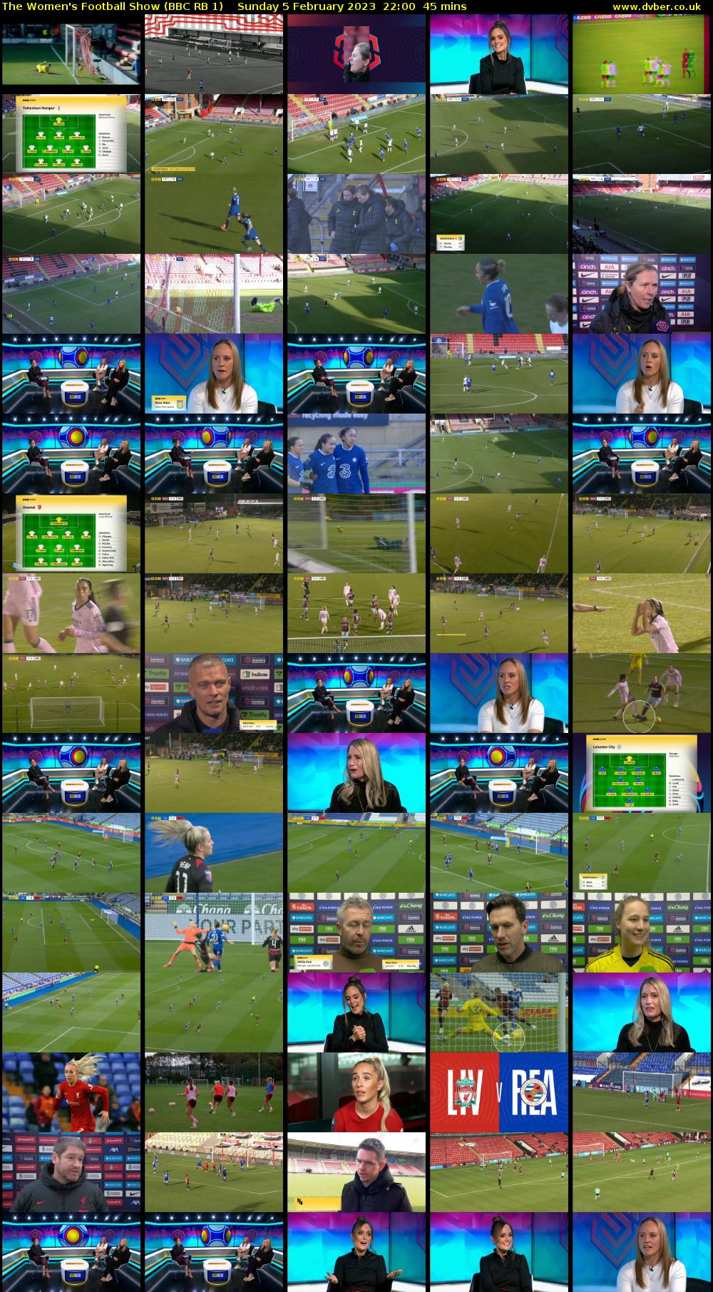 The Women's Football Show (BBC RB 1) Sunday 5 February 2023 22:00 - 22:45