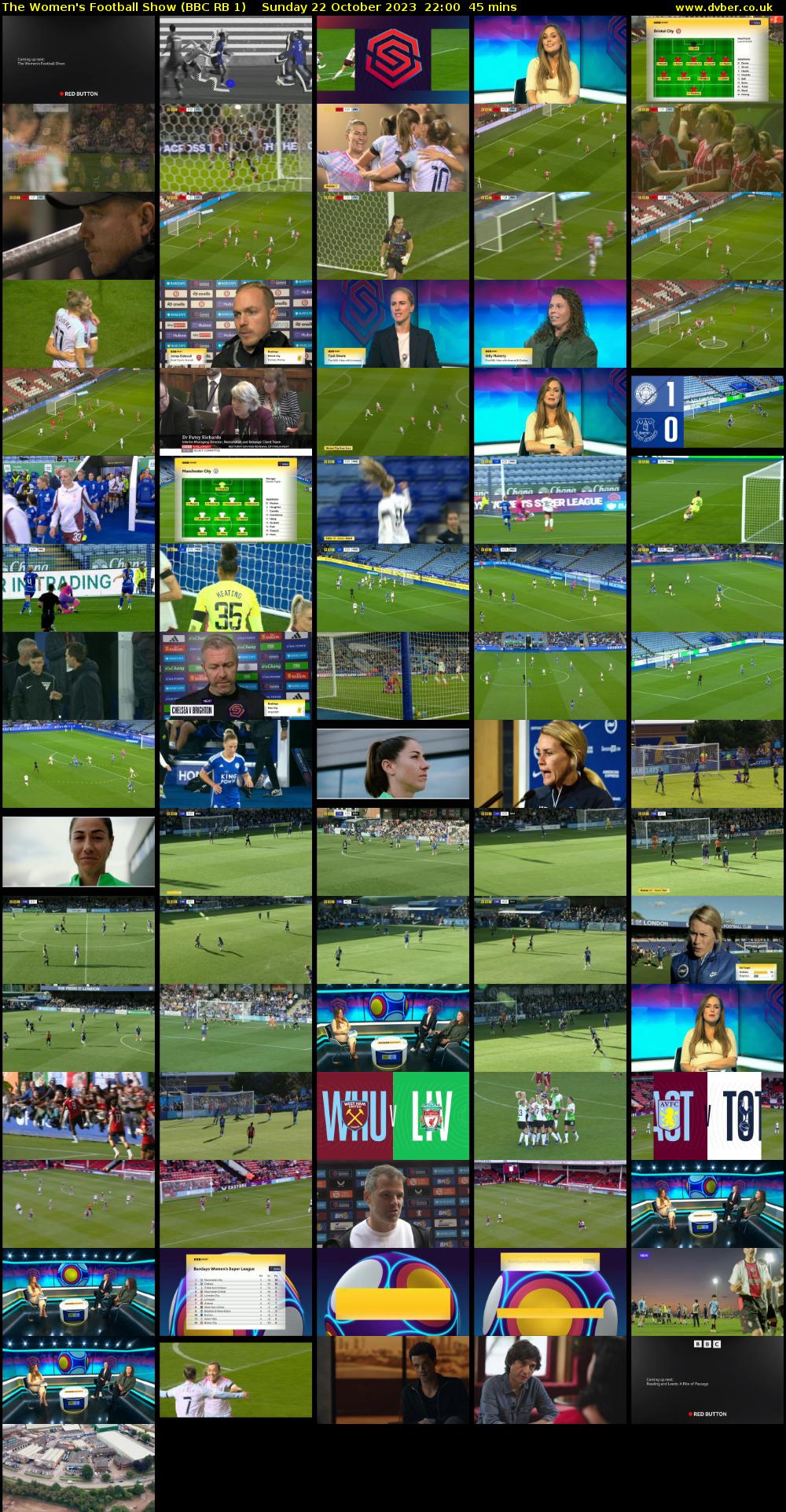 The Women's Football Show (BBC RB 1) Sunday 22 October 2023 22:00 - 22:45