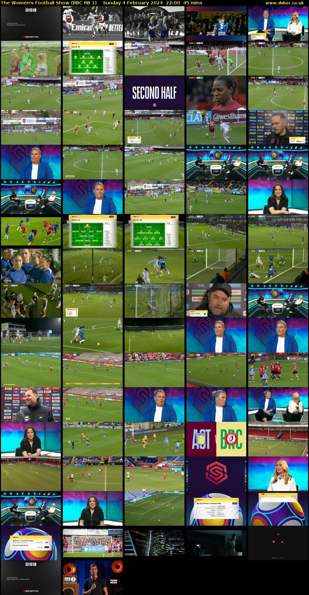 The Women's Football Show (BBC RB 1) Sunday 4 February 2024 22:00 - 22:45