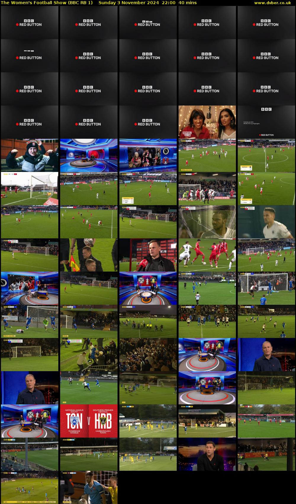 The Women's Football Show (BBC RB 1) Sunday 3 November 2024 22:00 - 22:40