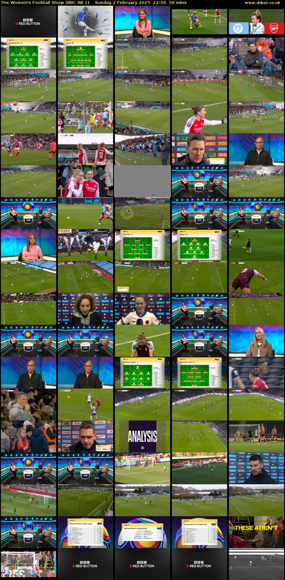 The Women's Football Show (BBC RB 1) Sunday 2 February 2025 22:00 - 22:50