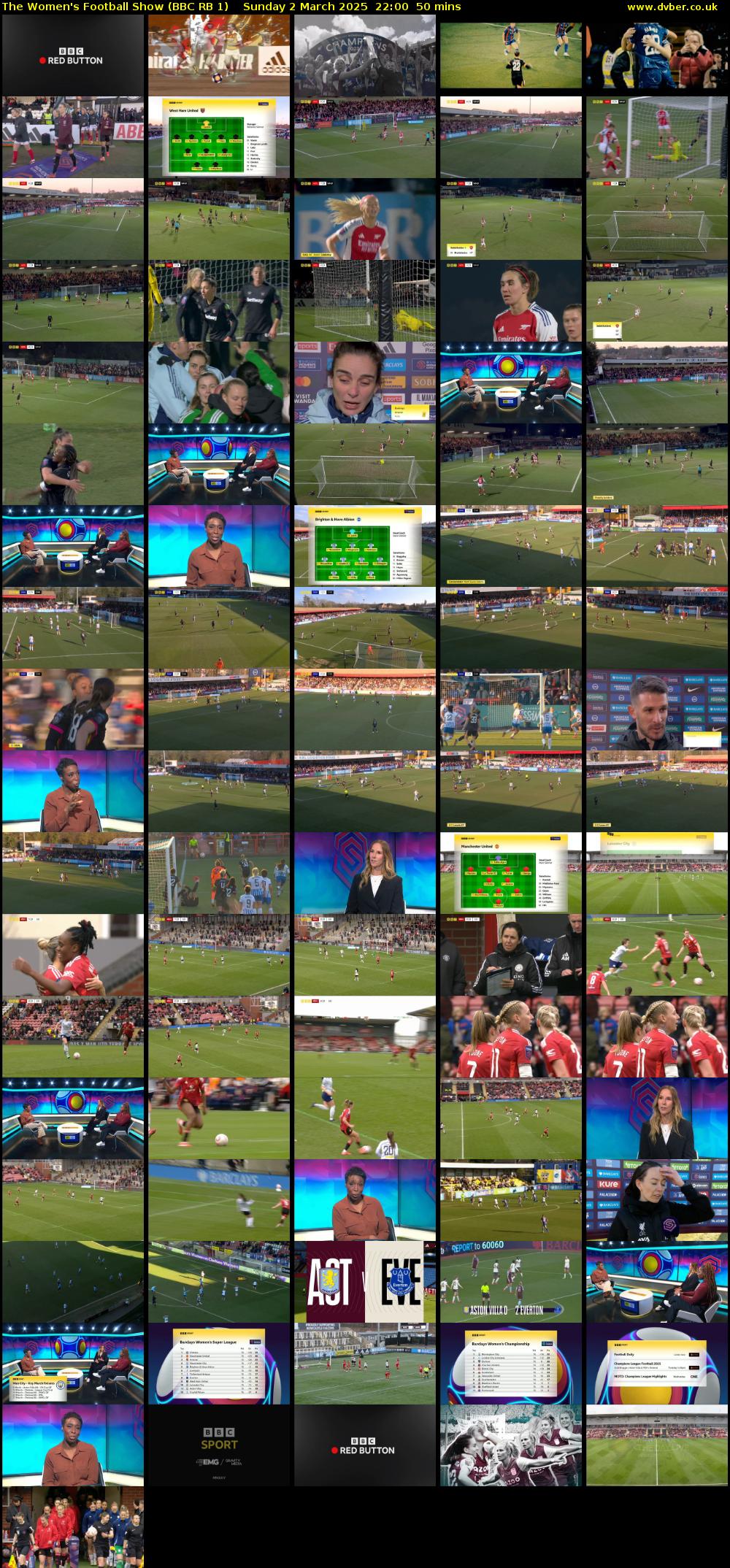 The Women's Football Show (BBC RB 1) Sunday 2 March 2025 22:00 - 22:50
