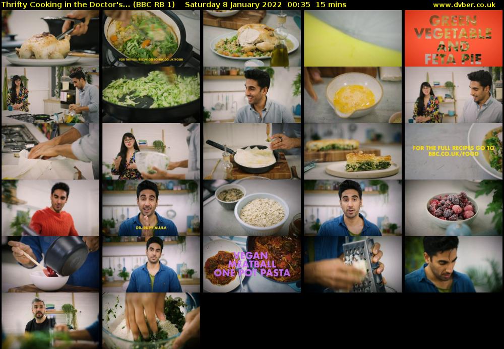 Thrifty Cooking in the Doctor's... (BBC RB 1) Saturday 8 January 2022 00:35 - 00:50