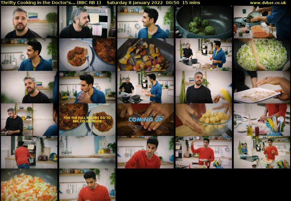 Thrifty Cooking in the Doctor's... (BBC RB 1) Saturday 8 January 2022 00:50 - 01:05