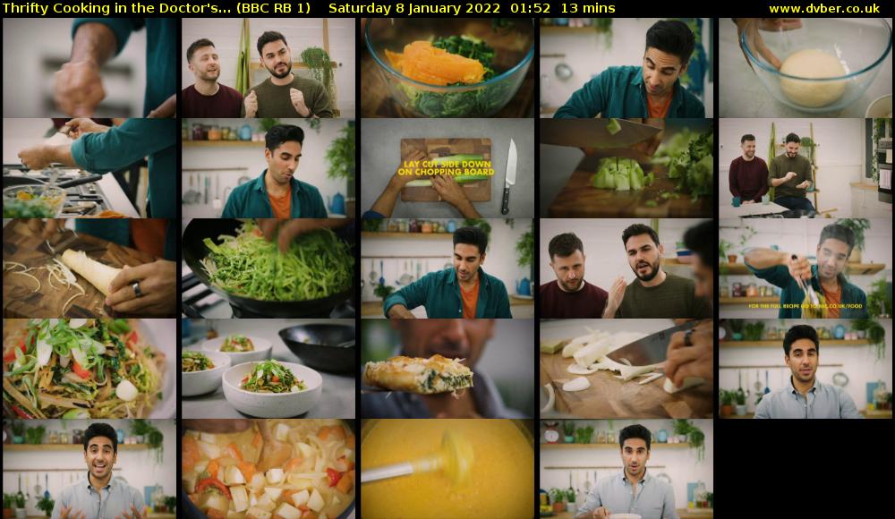 Thrifty Cooking in the Doctor's... (BBC RB 1) Saturday 8 January 2022 01:52 - 02:05