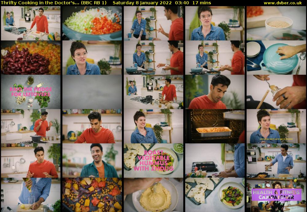 Thrifty Cooking in the Doctor's... (BBC RB 1) Saturday 8 January 2022 03:40 - 03:57