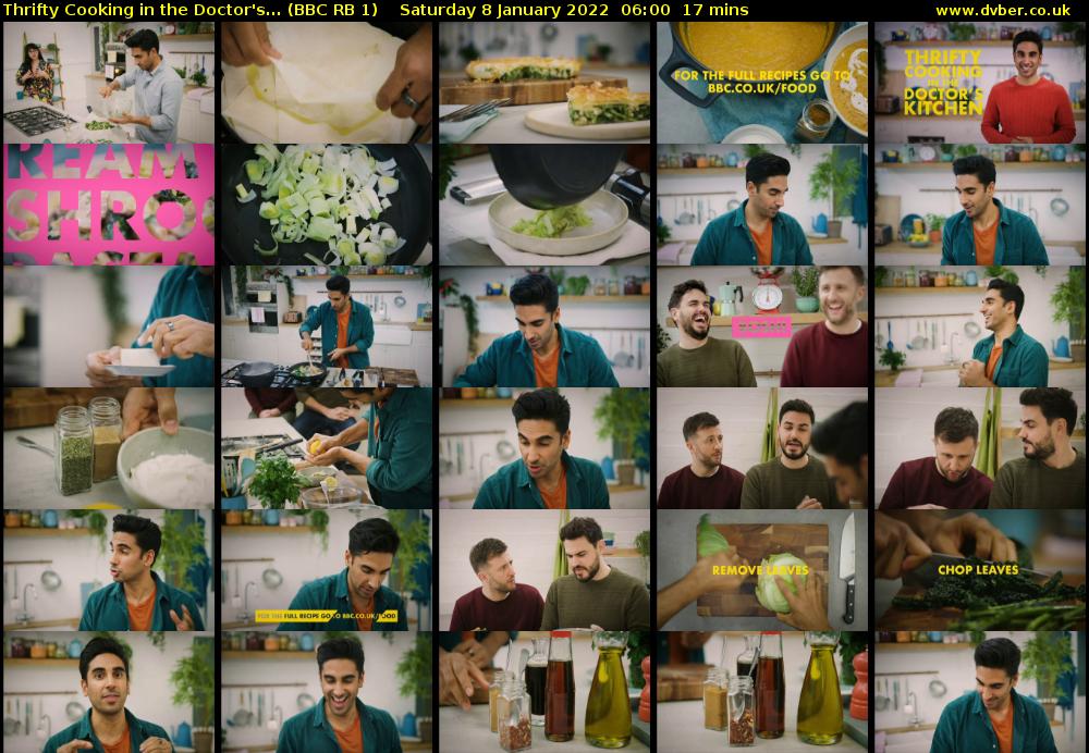 Thrifty Cooking in the Doctor's... (BBC RB 1) Saturday 8 January 2022 06:00 - 06:17