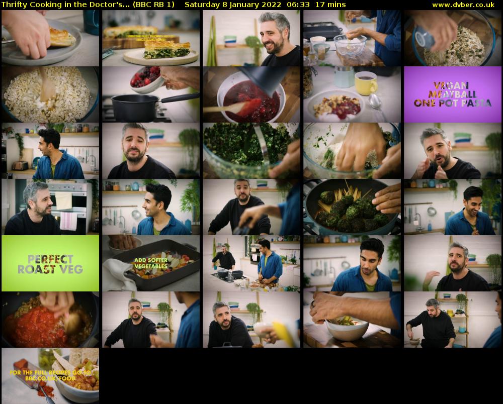 Thrifty Cooking in the Doctor's... (BBC RB 1) Saturday 8 January 2022 06:33 - 06:50