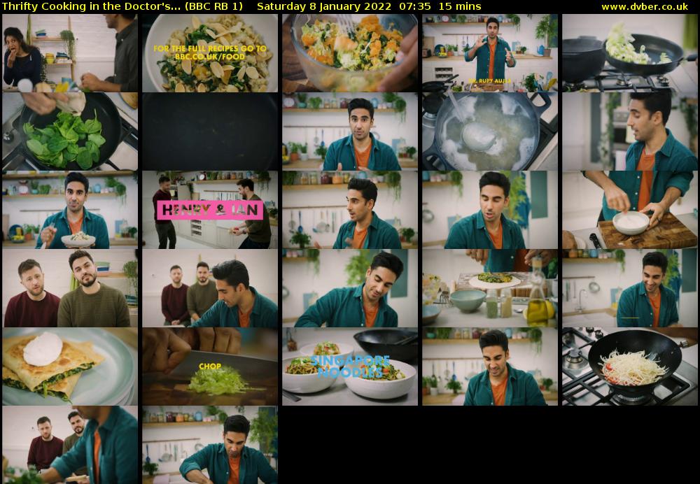 Thrifty Cooking in the Doctor's... (BBC RB 1) Saturday 8 January 2022 07:35 - 07:50