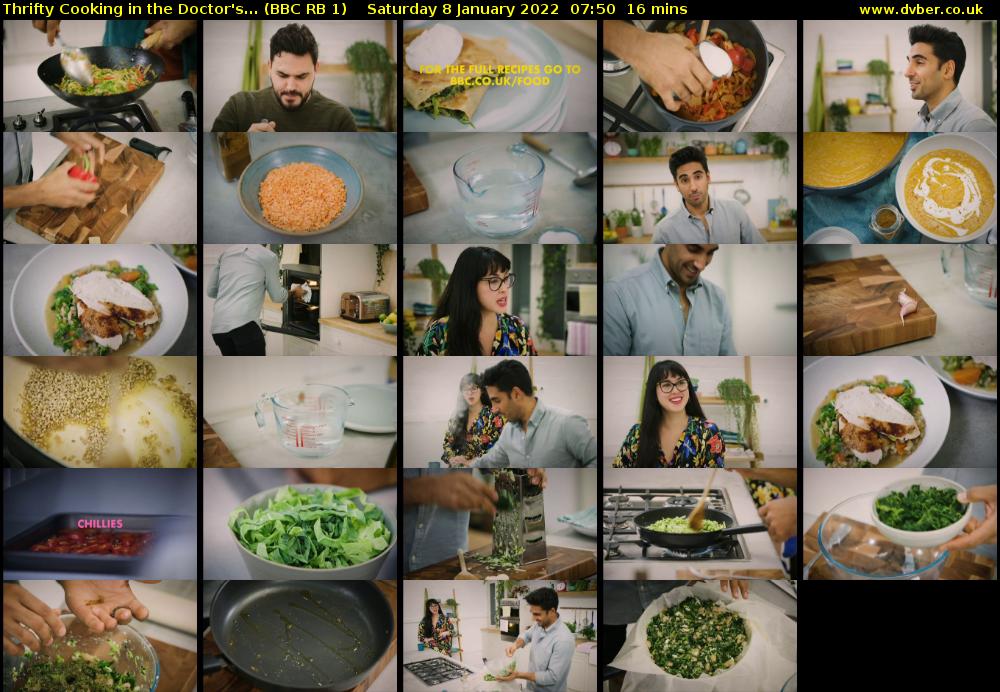 Thrifty Cooking in the Doctor's... (BBC RB 1) Saturday 8 January 2022 07:50 - 08:06