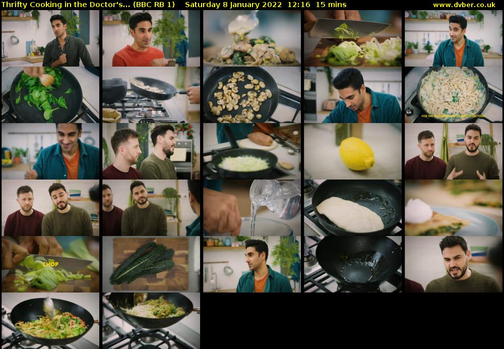 Thrifty Cooking in the Doctor's... (BBC RB 1) Saturday 8 January 2022 12:16 - 12:31