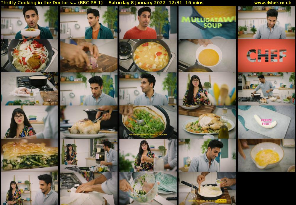 Thrifty Cooking in the Doctor's... (BBC RB 1) Saturday 8 January 2022 12:31 - 12:47