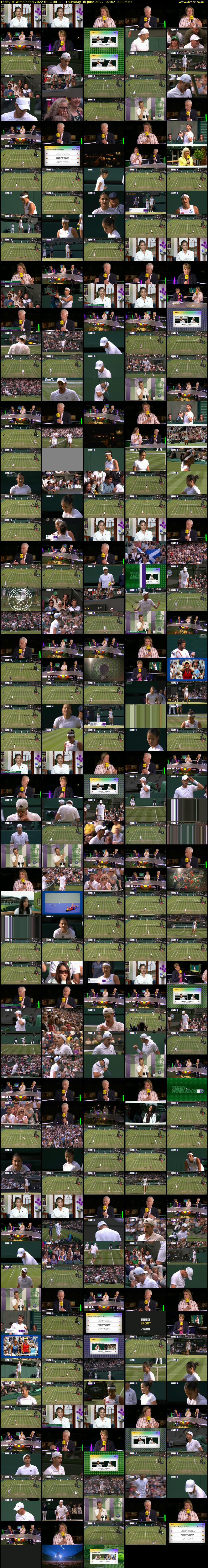 Today at Wimbledon 2022 (BBC RB 1) Thursday 30 June 2022 07:02 - 11:00