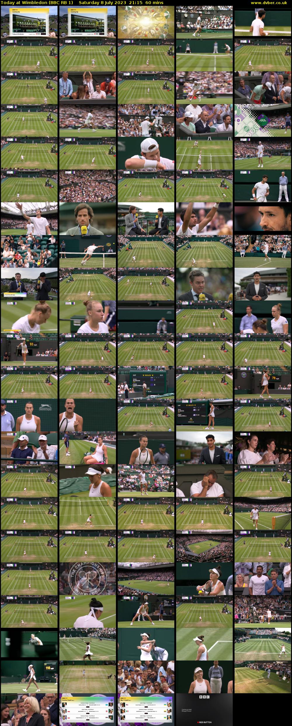 Today at Wimbledon (BBC RB 1) Saturday 8 July 2023 21:15 - 22:15