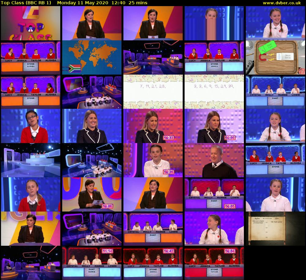 Top Class (BBC RB 1) Monday 11 May 2020 12:40 - 13:05