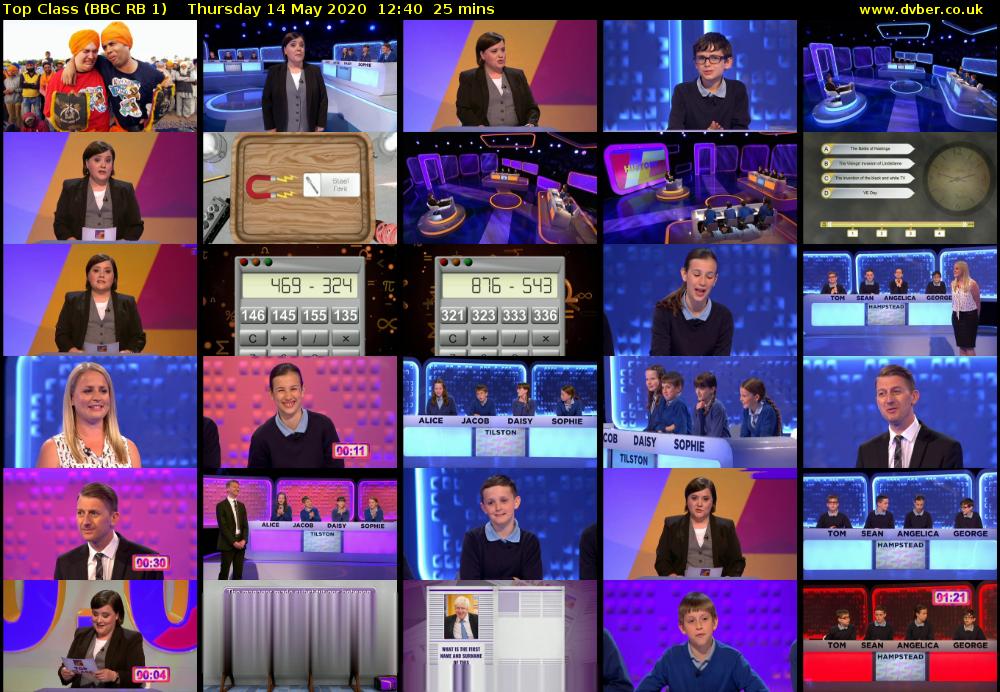 Top Class (BBC RB 1) Thursday 14 May 2020 12:40 - 13:05