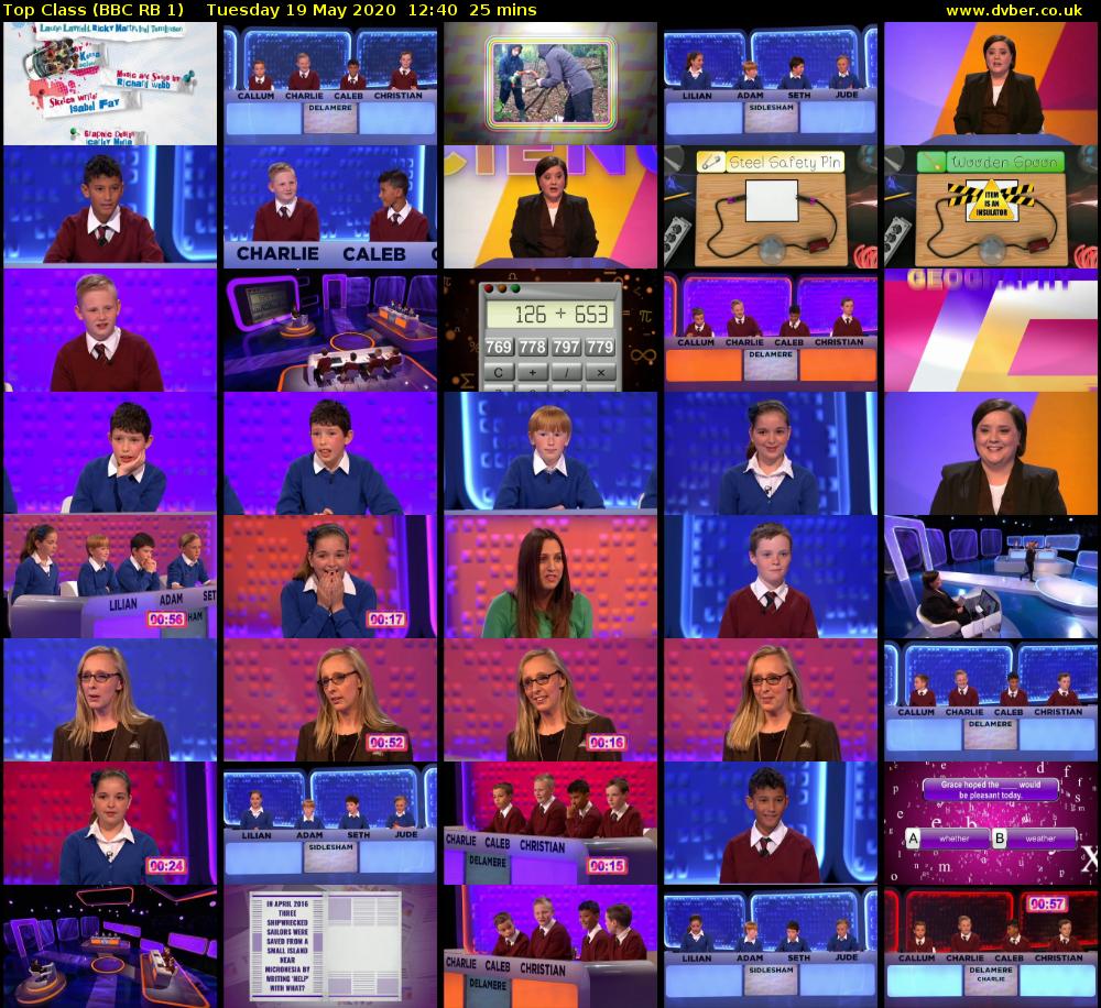Top Class (BBC RB 1) Tuesday 19 May 2020 12:40 - 13:05