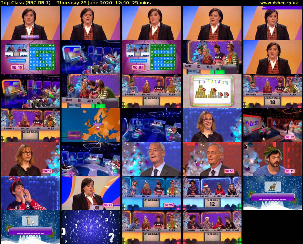 Top Class (BBC RB 1) Thursday 25 June 2020 12:40 - 13:05