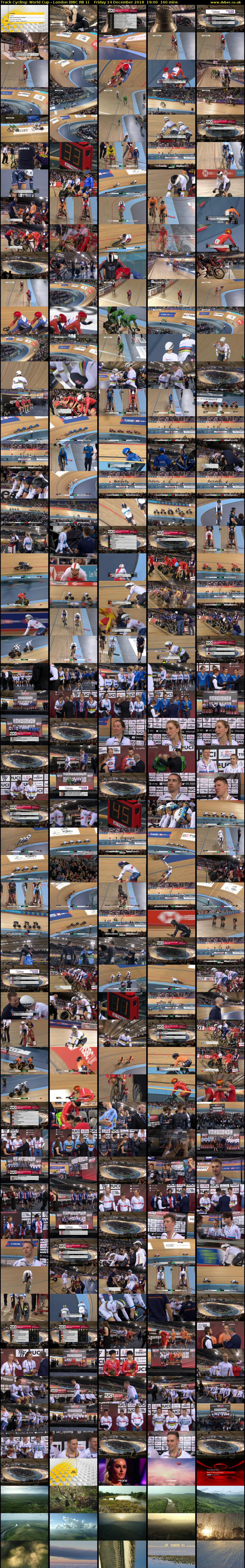 Track Cycling: World Cup - London (BBC RB 1) Friday 14 December 2018 19:00 - 21:40