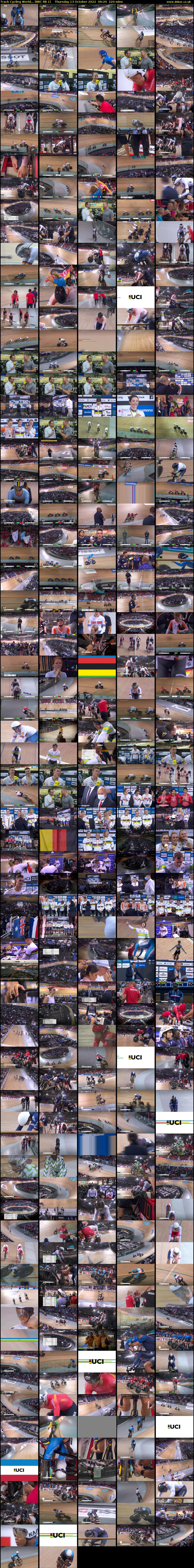 Track Cycling World... (BBC RB 1) Thursday 13 October 2022 06:20 - 10:00