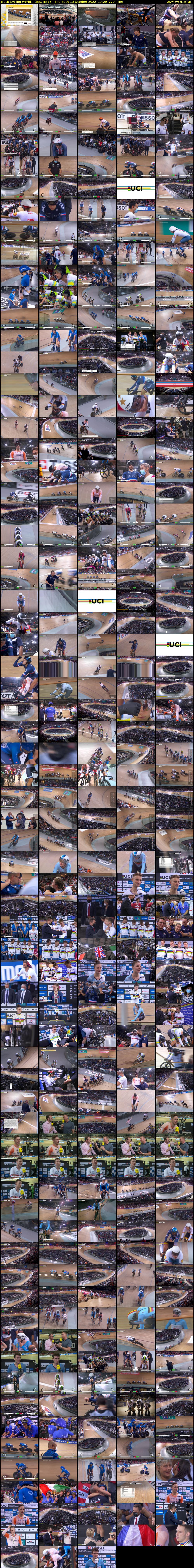 Track Cycling World... (BBC RB 1) Thursday 13 October 2022 17:20 - 21:00
